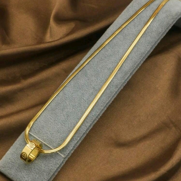 3pcs  set Fashion Design Couple Earrings Necklace Set For Women Stainless Steel - Picture 6 of 8